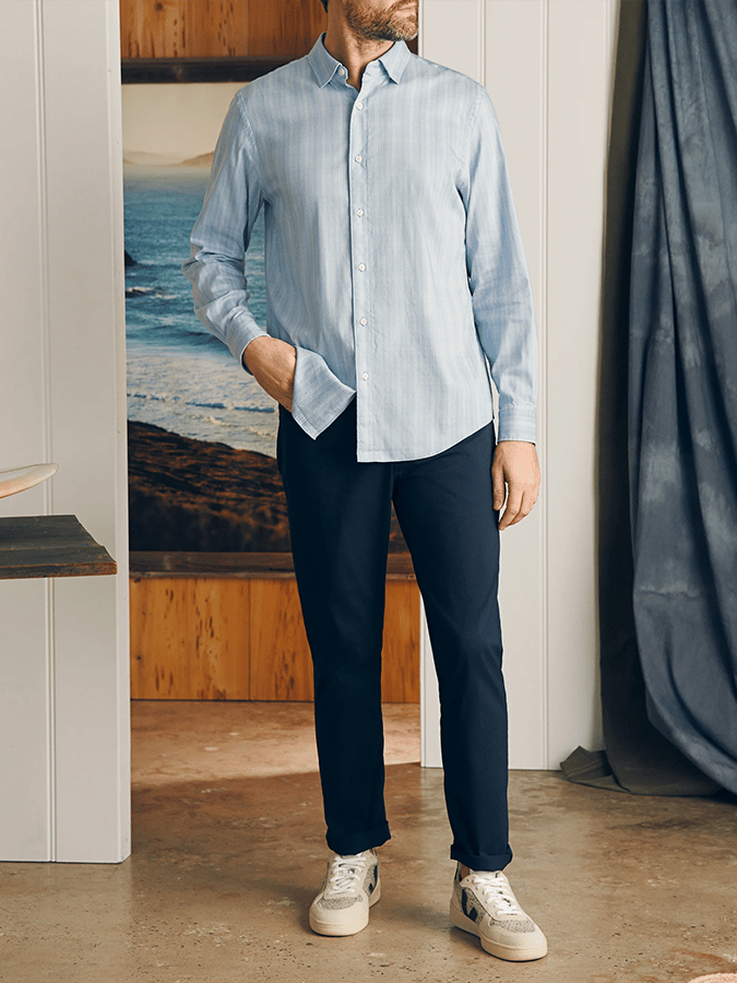 Camisa a cuadros ejecutivo casual para hombre