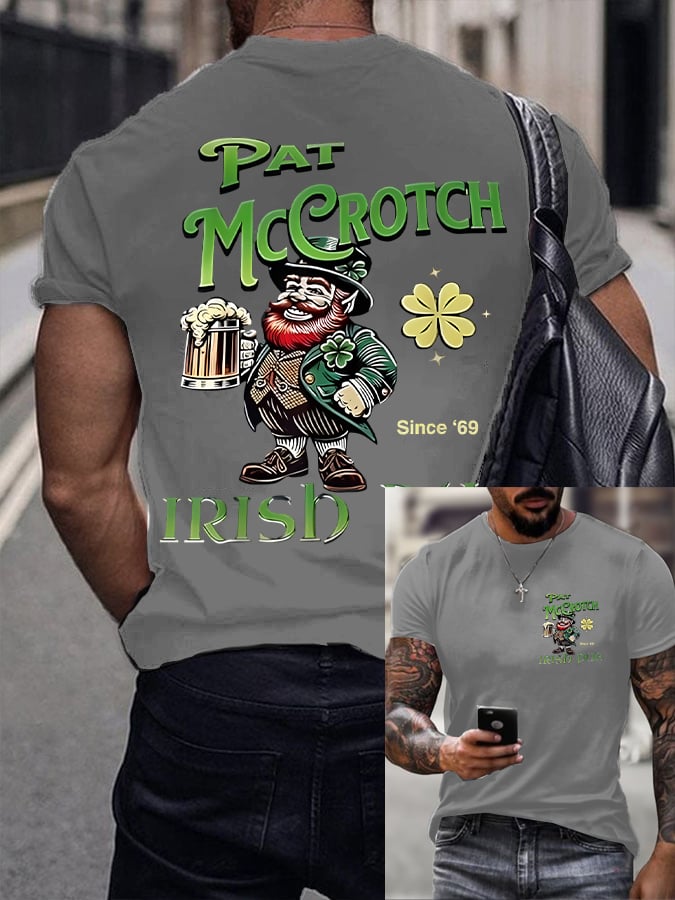 Camisa St. Patrick's Day estampado para hombre