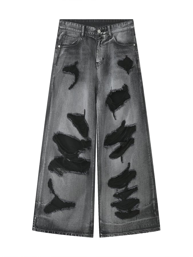 Elegantee casual Ripped Jeans para hombre