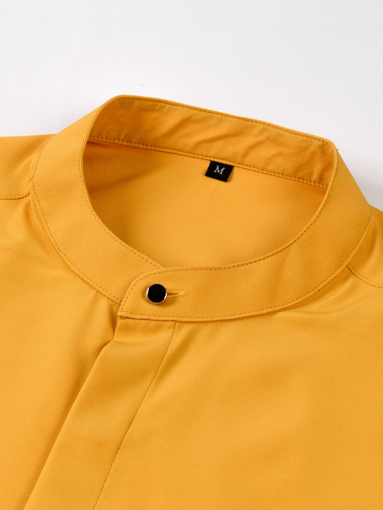Camisa de vestir Non-Iron Hidden Placket Stand Collar