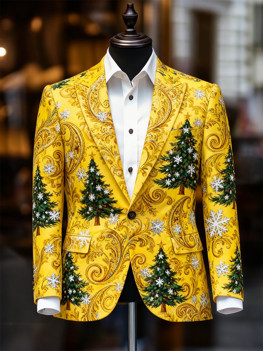 Ejecutivo casual Christmas Suit Outerwear para hombre