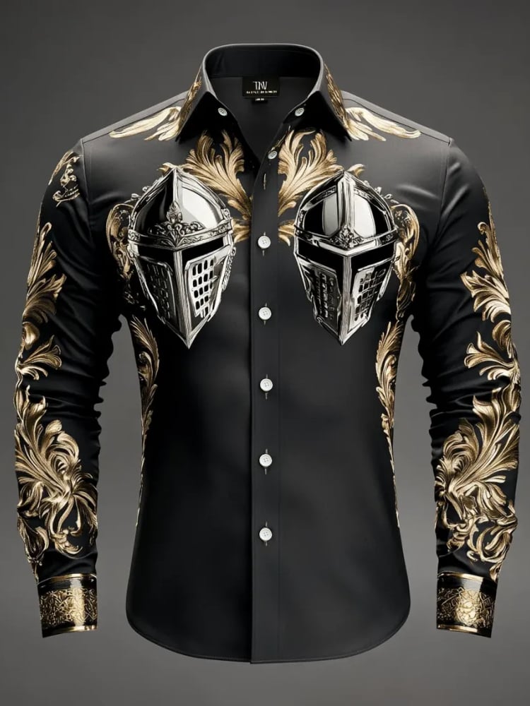 Camisa de lujo Gorgeous de manga larga para hombre
