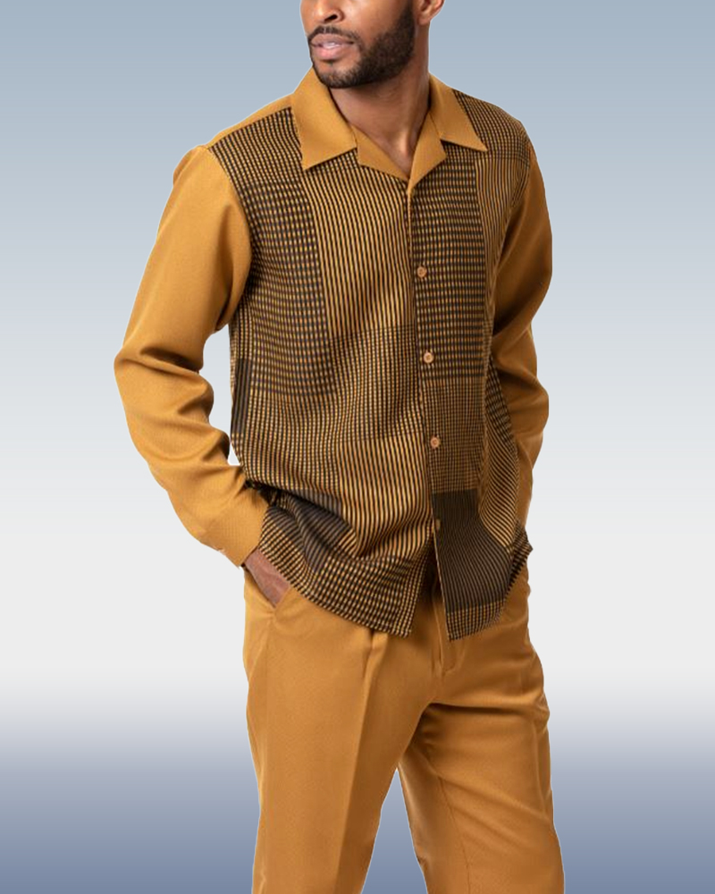 De moda casual de manga larga Walking Suit 006 para hombre