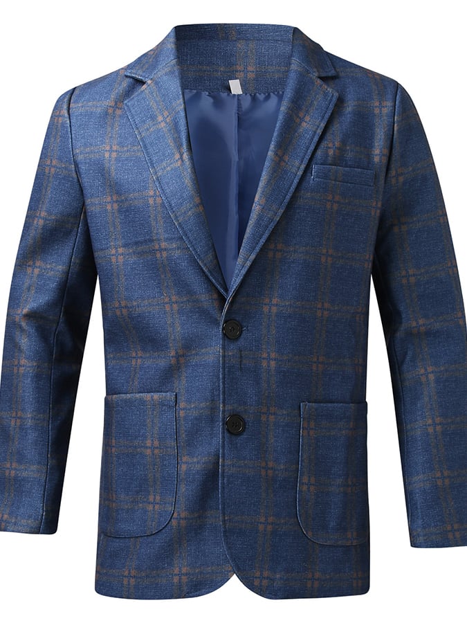 Chaqueta Checkered Gentleman ejecutivo Suit