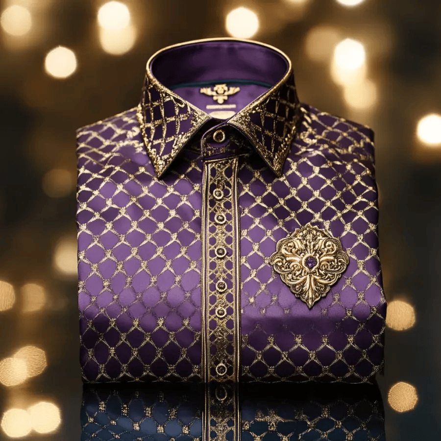Camisa de lujo Gorgeous de manga larga para hombre