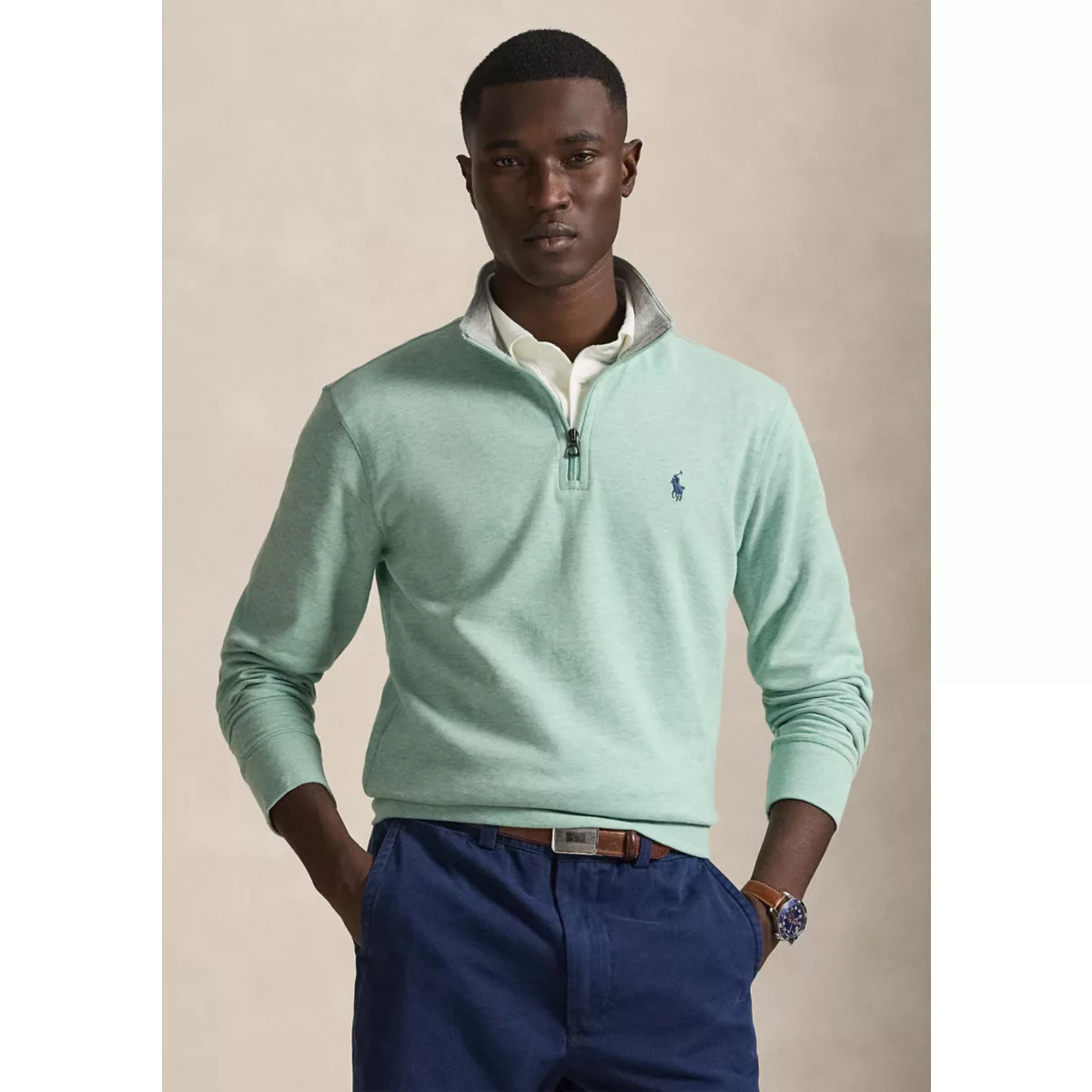 Men's Luxury Jersey 1/4 Zip Pullover - 3