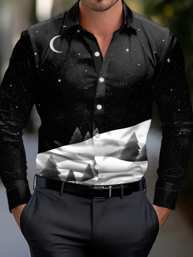 Camisa ejecutivo casual a rayas para hombre