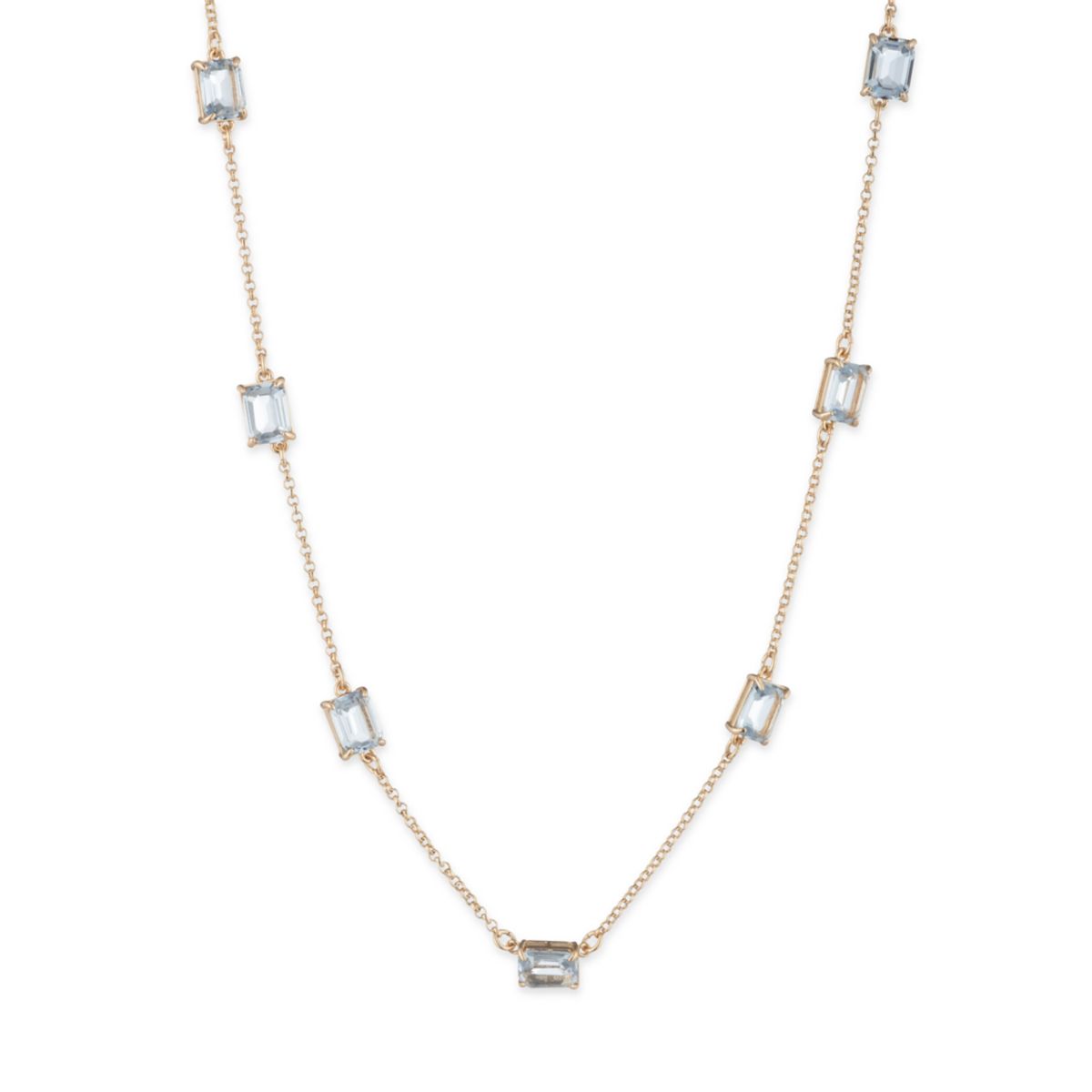 Station Stone Collar Necklace - 1