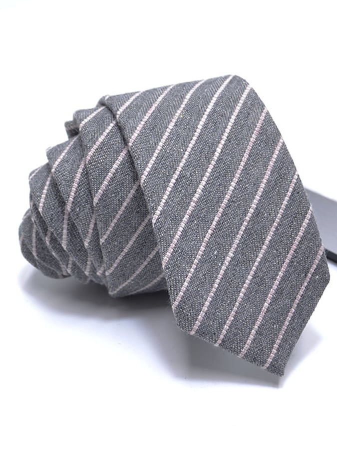 De modaable casual Versatile ejecutivo de algodón And de lino Tie para hombre