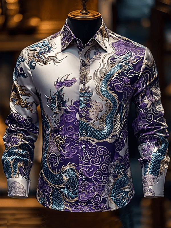 Camisa de lujo Gorgeous de manga larga para hombre