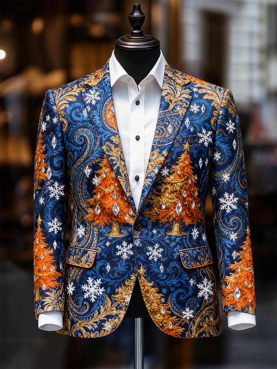 Ejecutivo casual Christmas Suit Outerwear para hombre