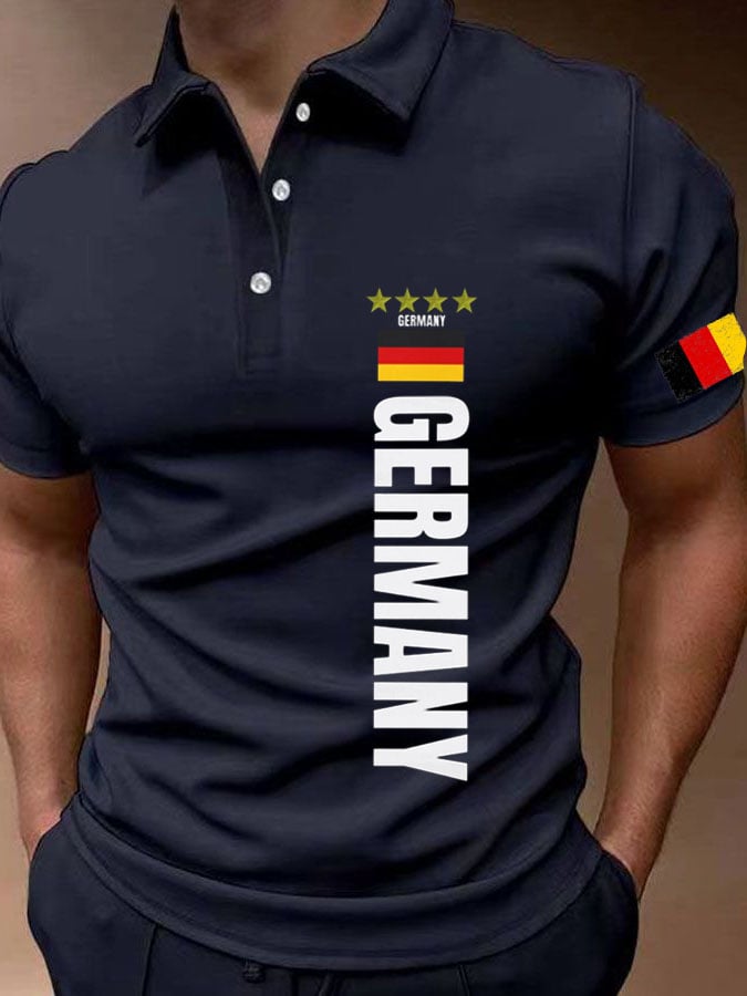 Camisa polo Germany National Football Team estampado para hombre