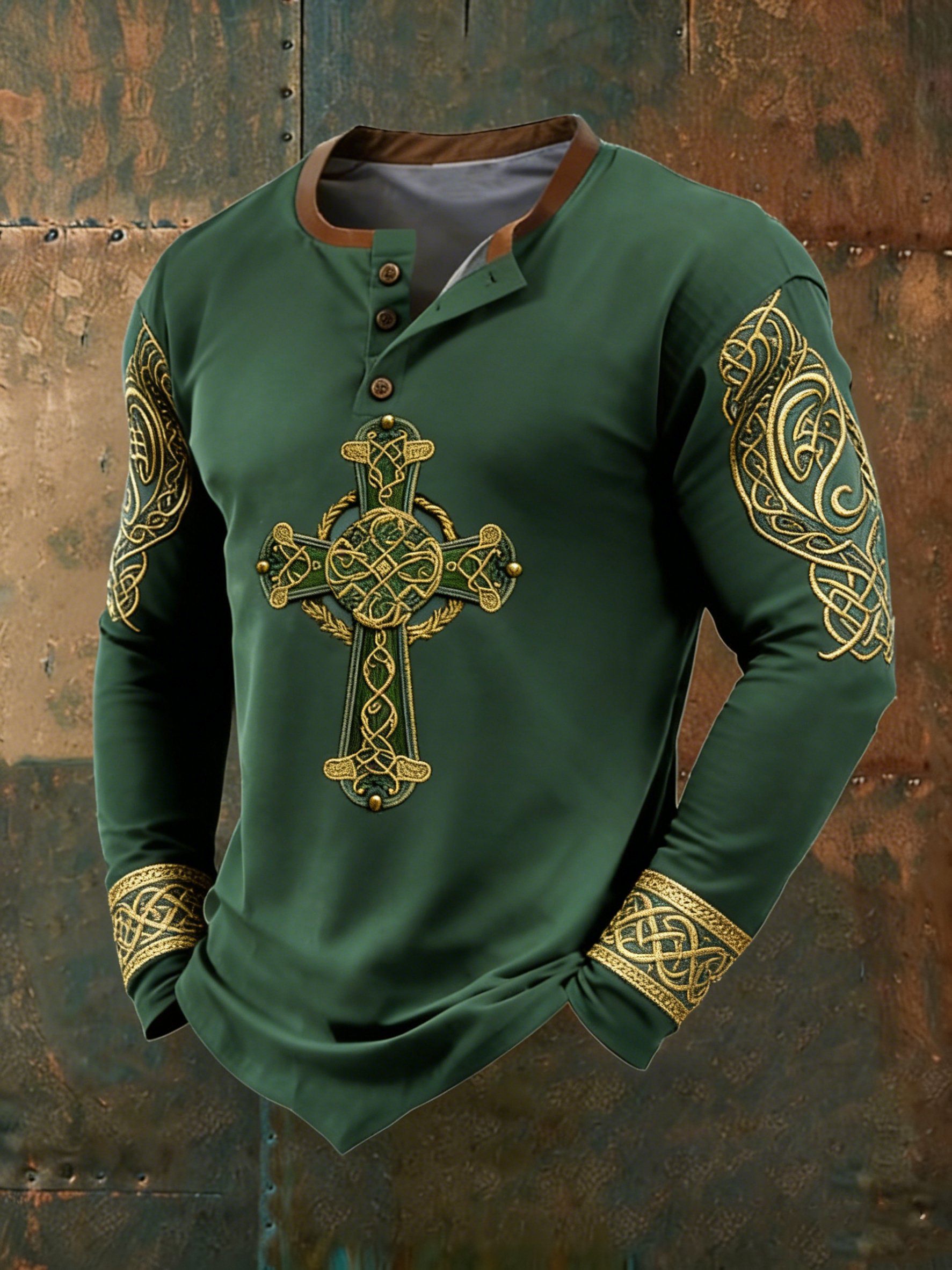 Camiseta Irish St. Patrick's Day Celtic High Cross Knots