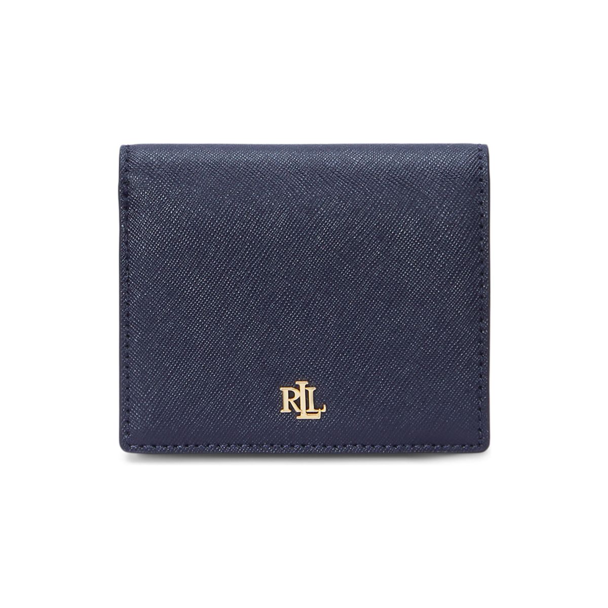 Crosshatch Leather Compact Wallet - 4