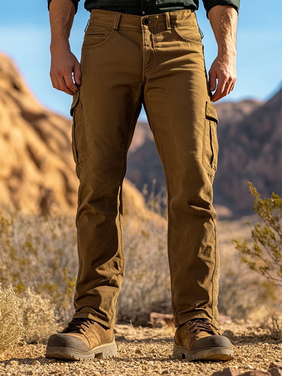 Vintage Multi-bolsillo Overalls para hombre
