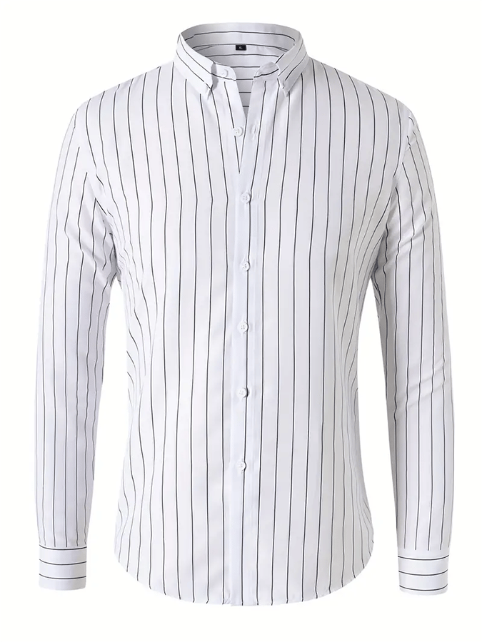 Camisa a rayas ejecutivo casual para hombre