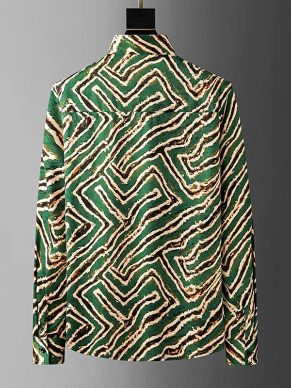 Camisa a cuadros ejecutivo de manga larga para hombre