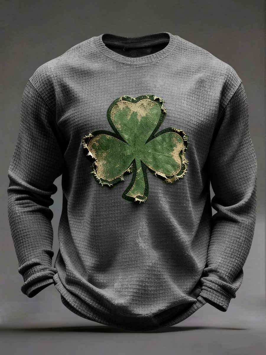 Camiseta St. Patrick's Day Waffle para hombre