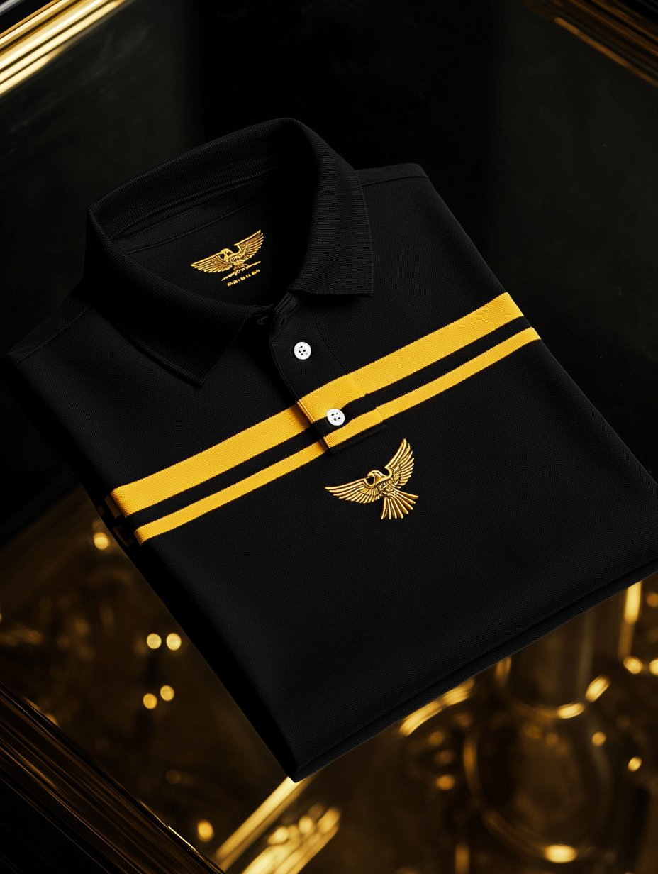 Camisa polo casual ejecutivo Button de manga larga para hombre