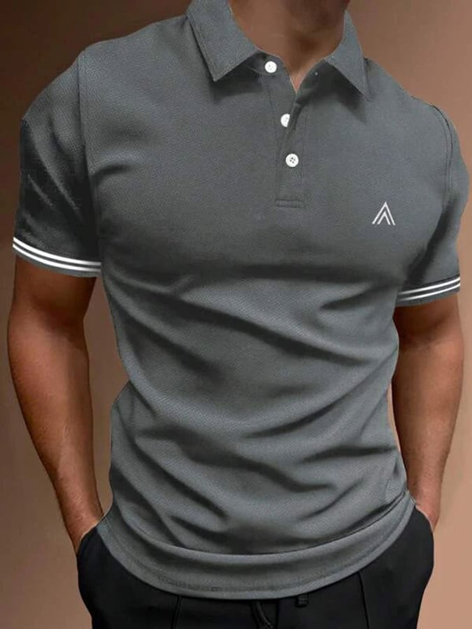 Camisa polo de modaable ejecutivo casual Simple de manga corta
