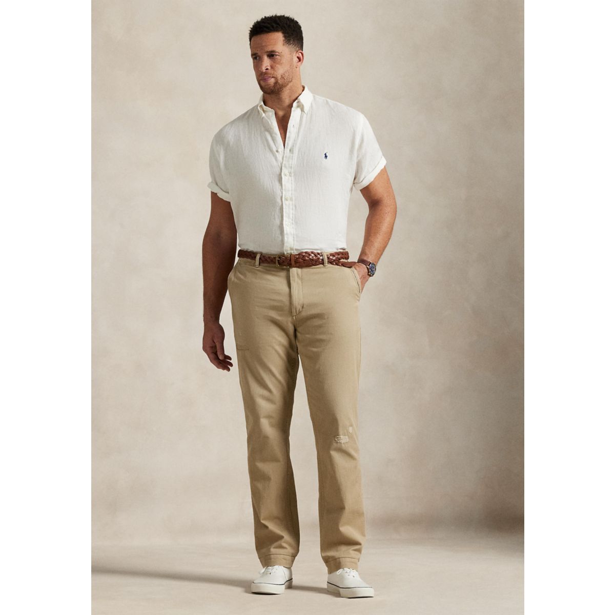 Big & Tall Linen Shirt - 4