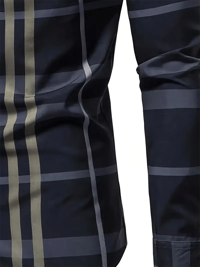 Camisa a cuadros ejecutivo casual para hombre