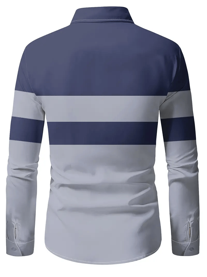 Camisa a rayas ejecutivo casual para hombre