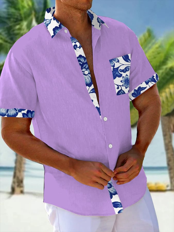 Camisa Art Hawaiian Resort casual (Pockets Included) para hombre