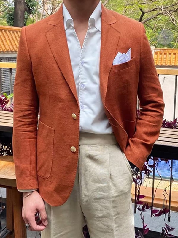Casual elegantee estampado Suit para hombre