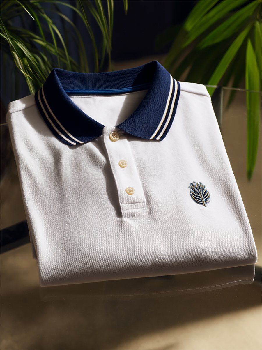 Camisa polo ejecutivo casual Button de manga corta para hombre