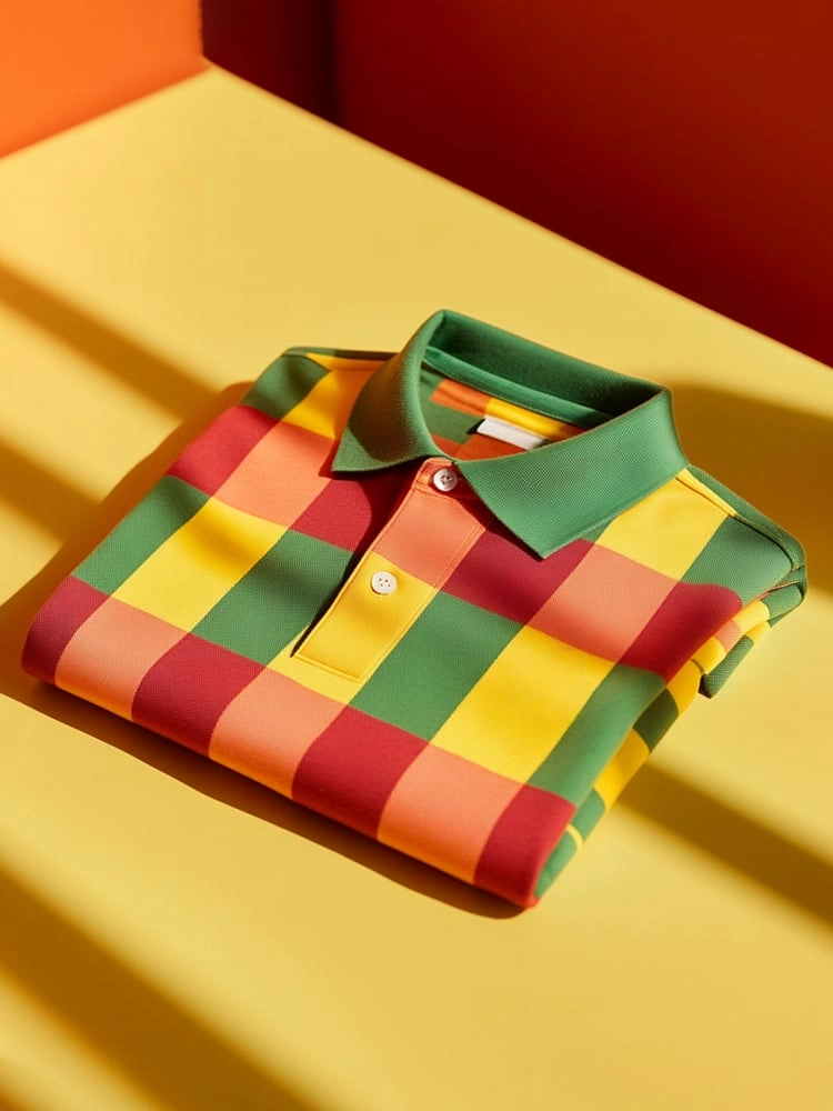 Camisa polo clásico ejecutivo Logo Button de manga corta para hombre
