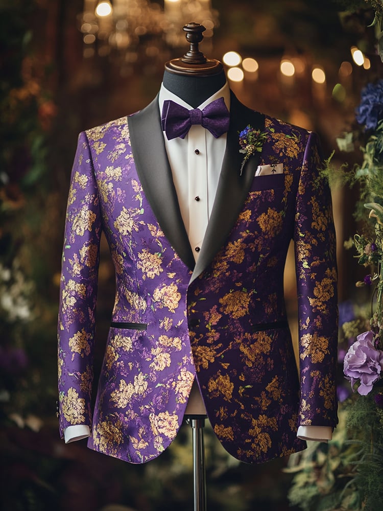 De lujo ejecutivo estampado sacos para hombre