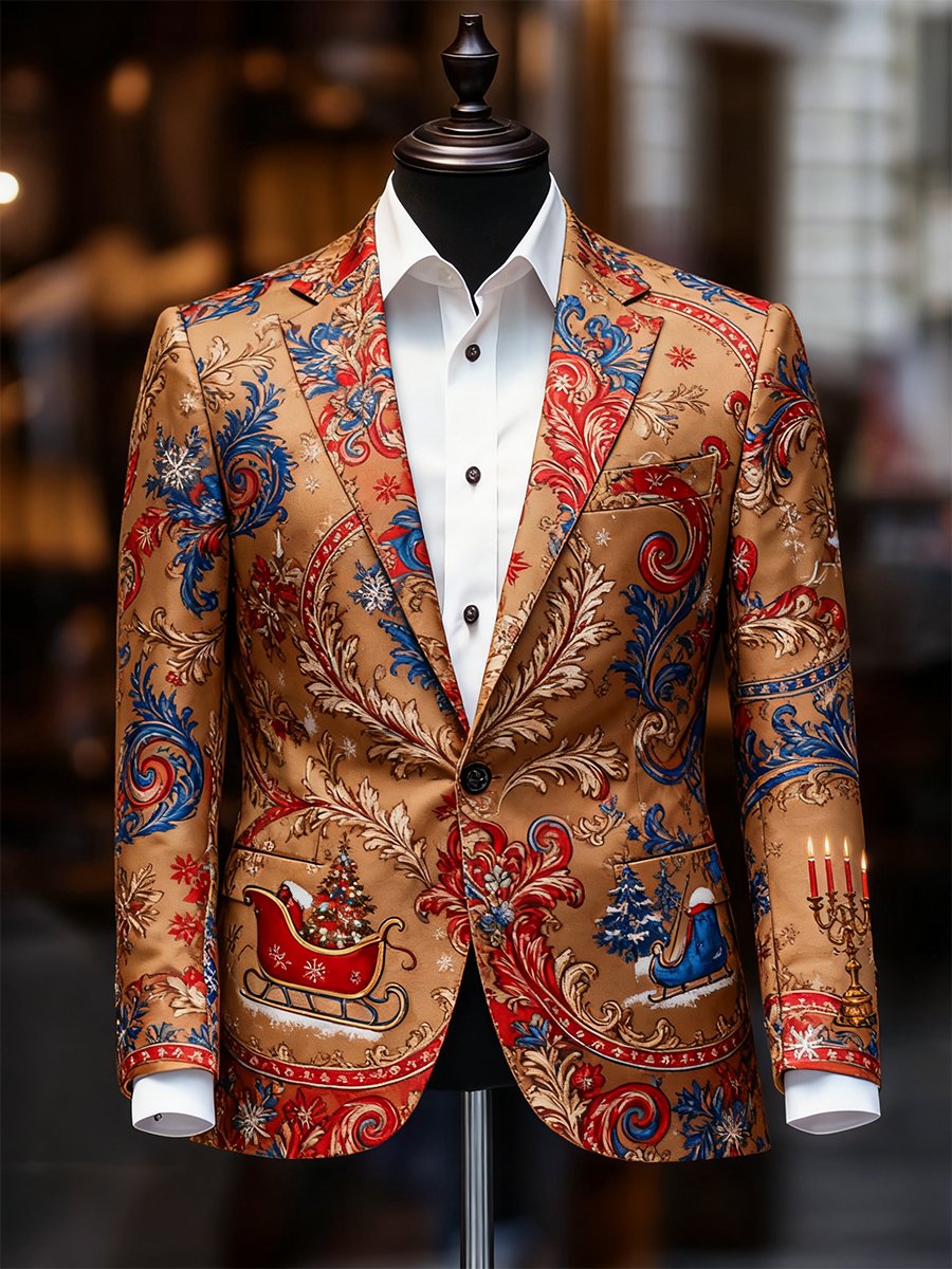 Ejecutivo casual Christmas Suit Outerwear para hombre