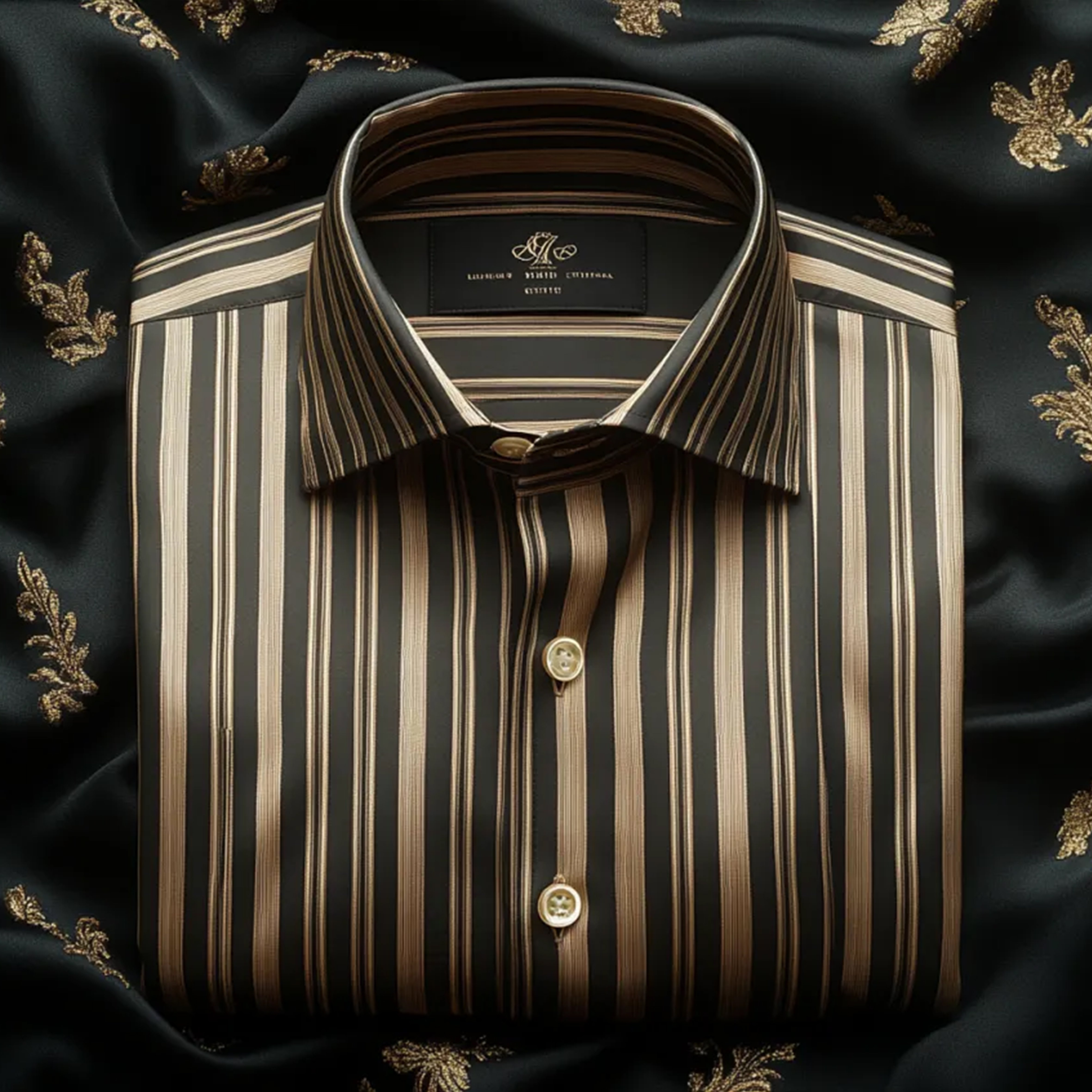 Light de lujo ejecutivo a rayas Princamiseta para hombre