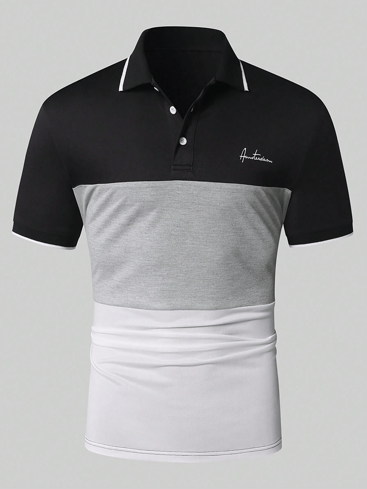 Camisa casual ejecutivo de moda polos para hombre