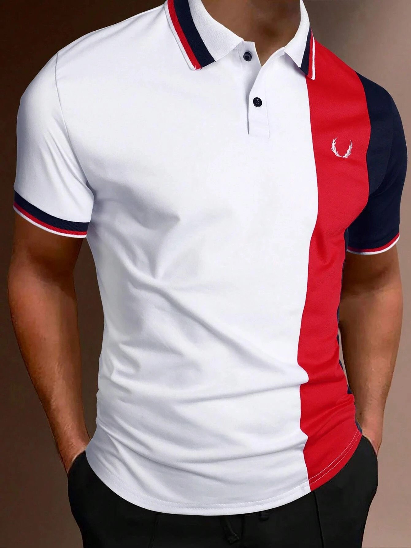 Camisa polo casual para hombre