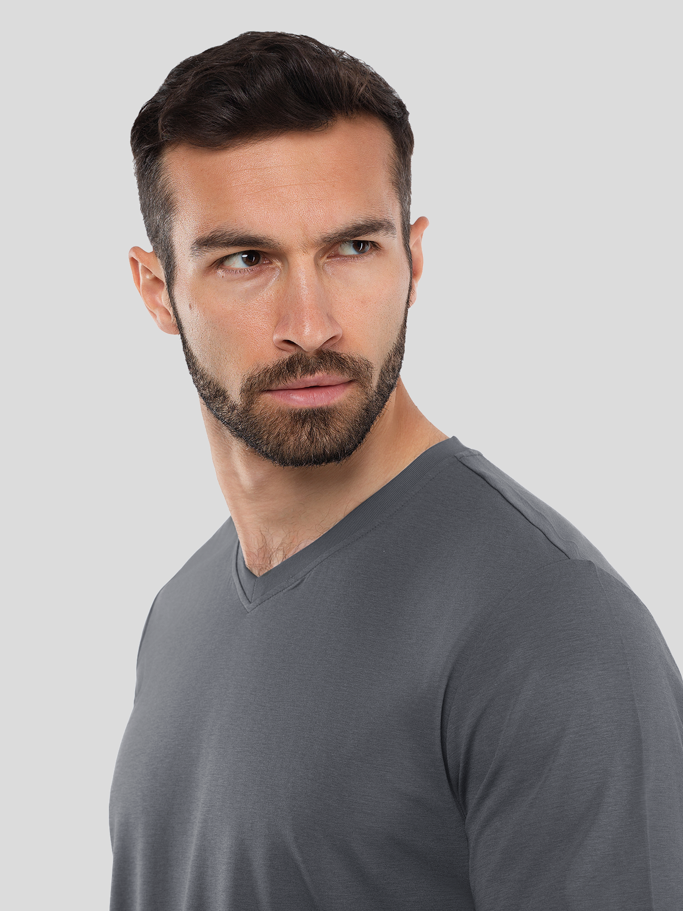 StayCool 2.0 V-neck Curve-Hem Tee: clásico Fit