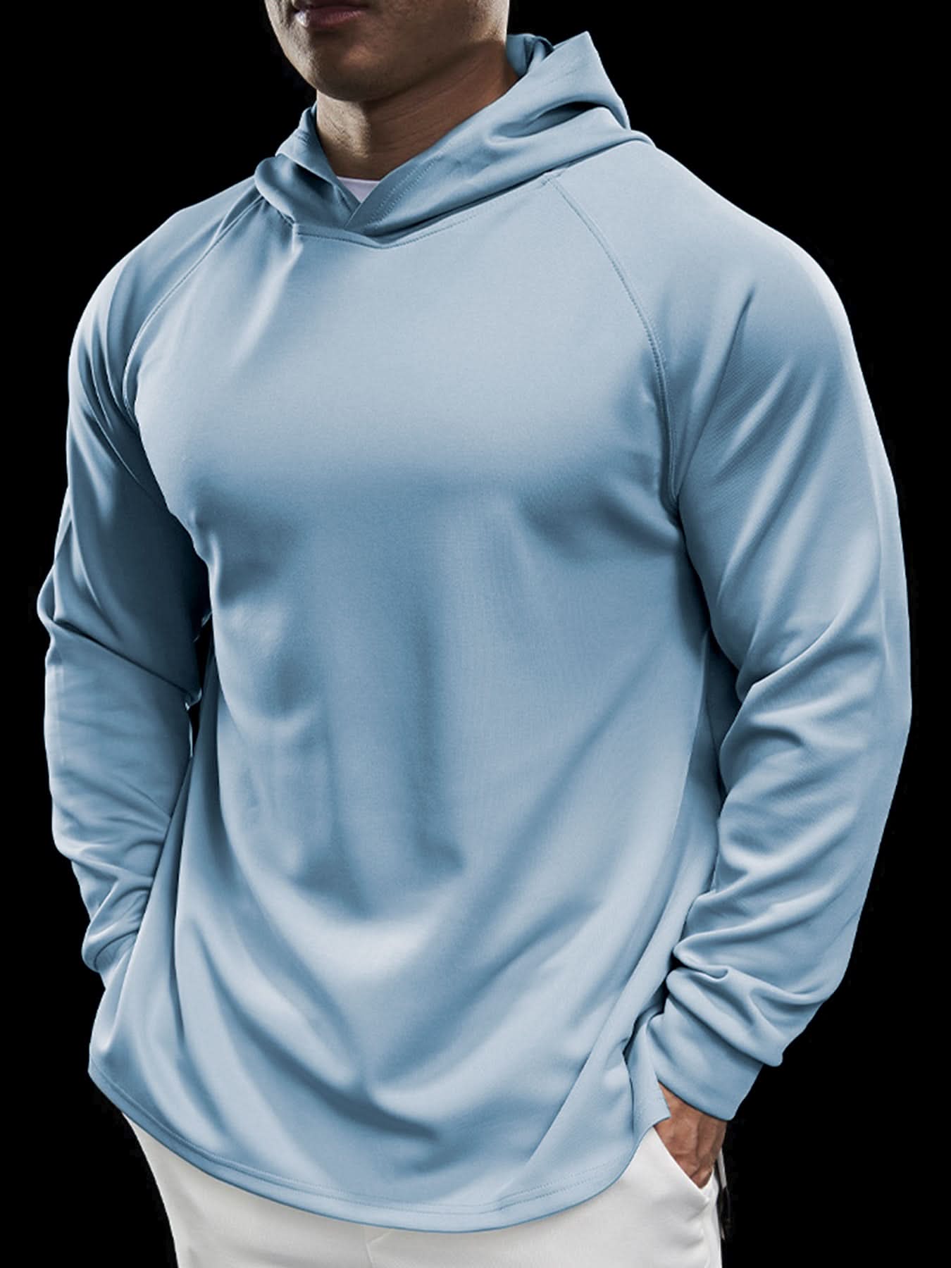Sudadera Smoothblend Split Hem con gorrasucha