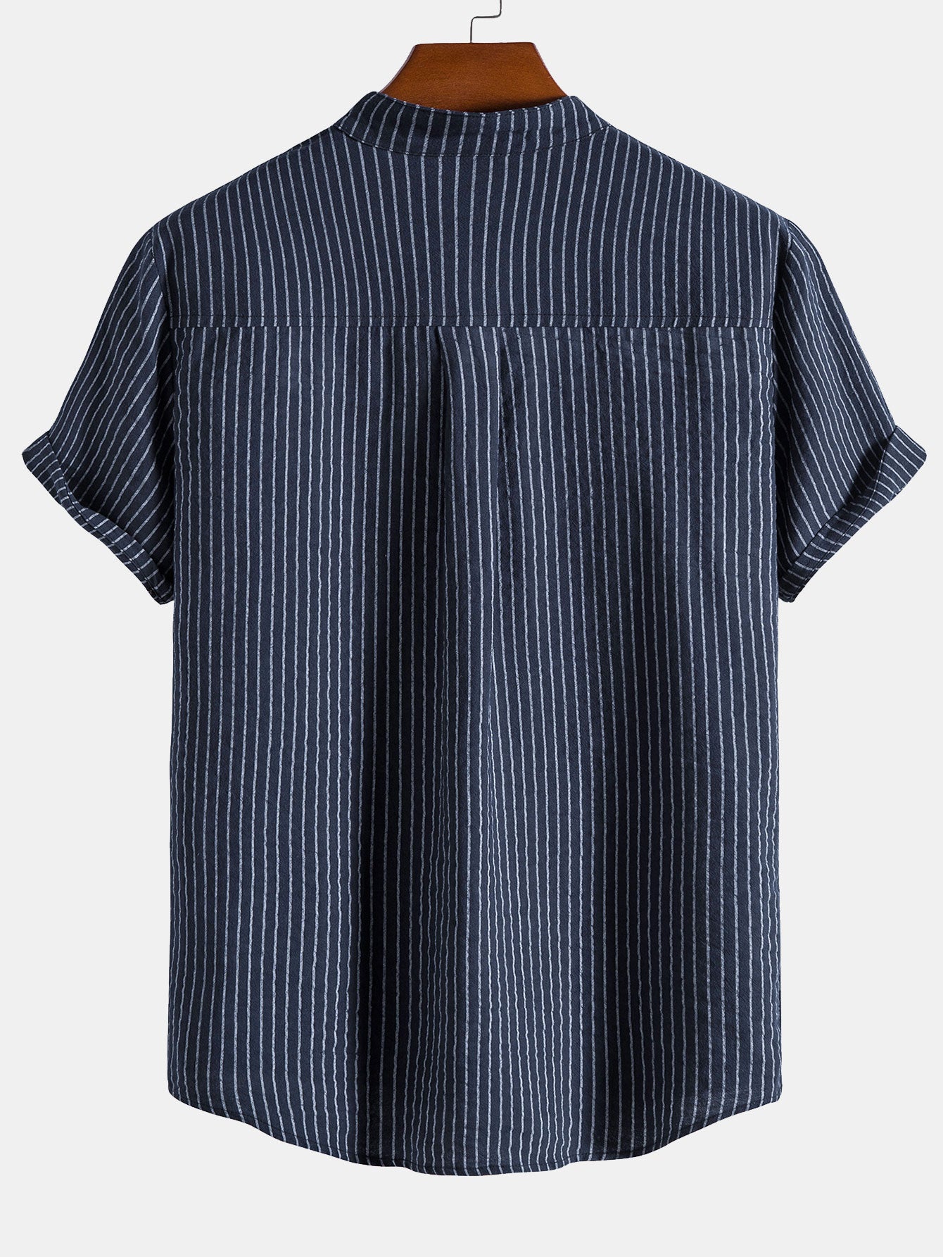 Man a rayas Henley camisas