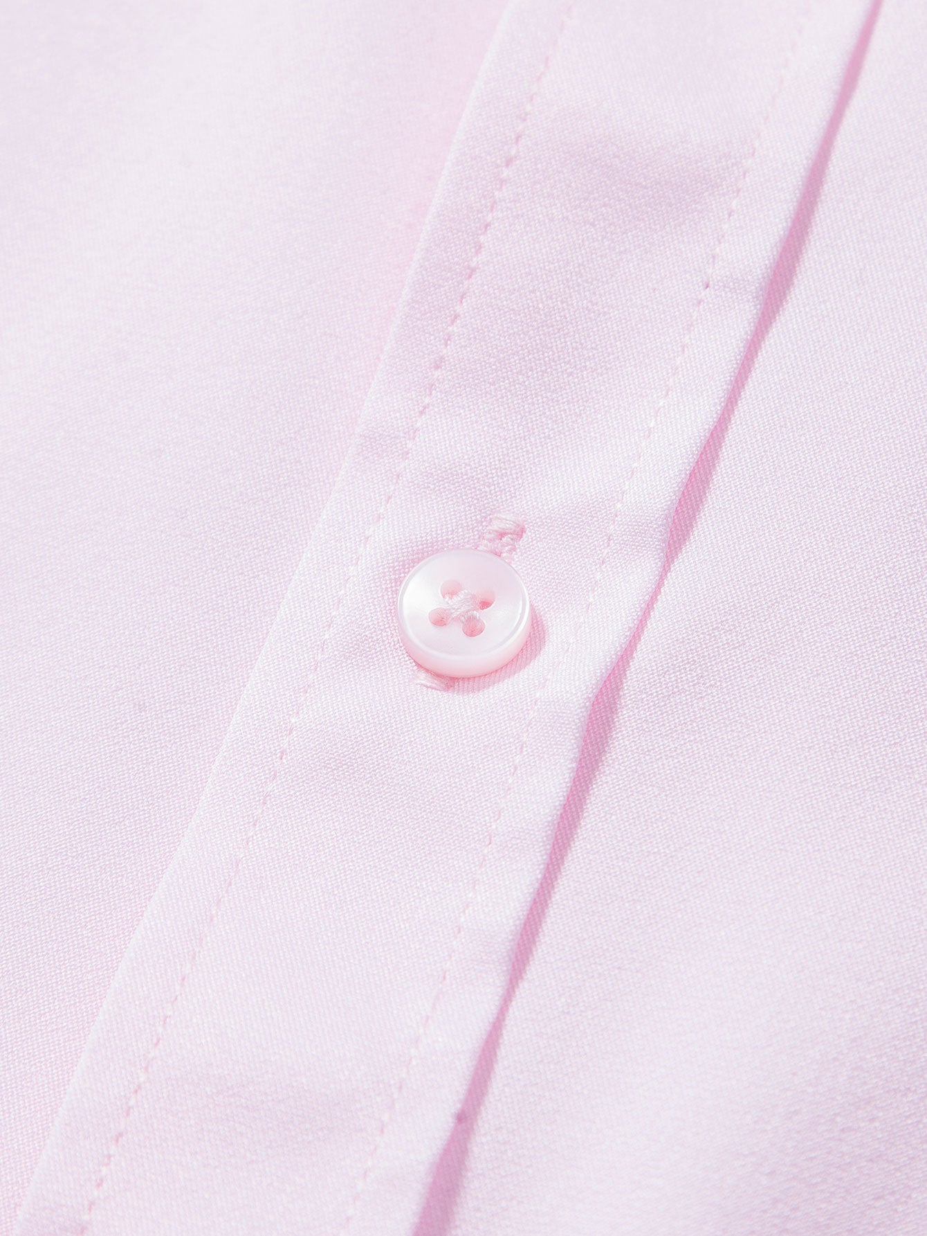 De color sólido Lapel Basic camisas