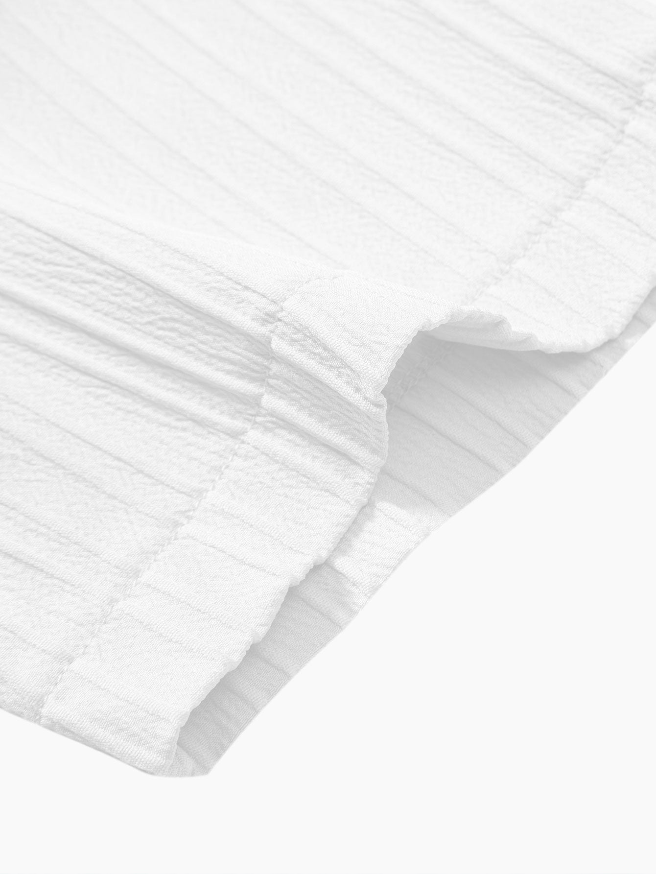 Textured Cuban Collar Pockecamiseta
