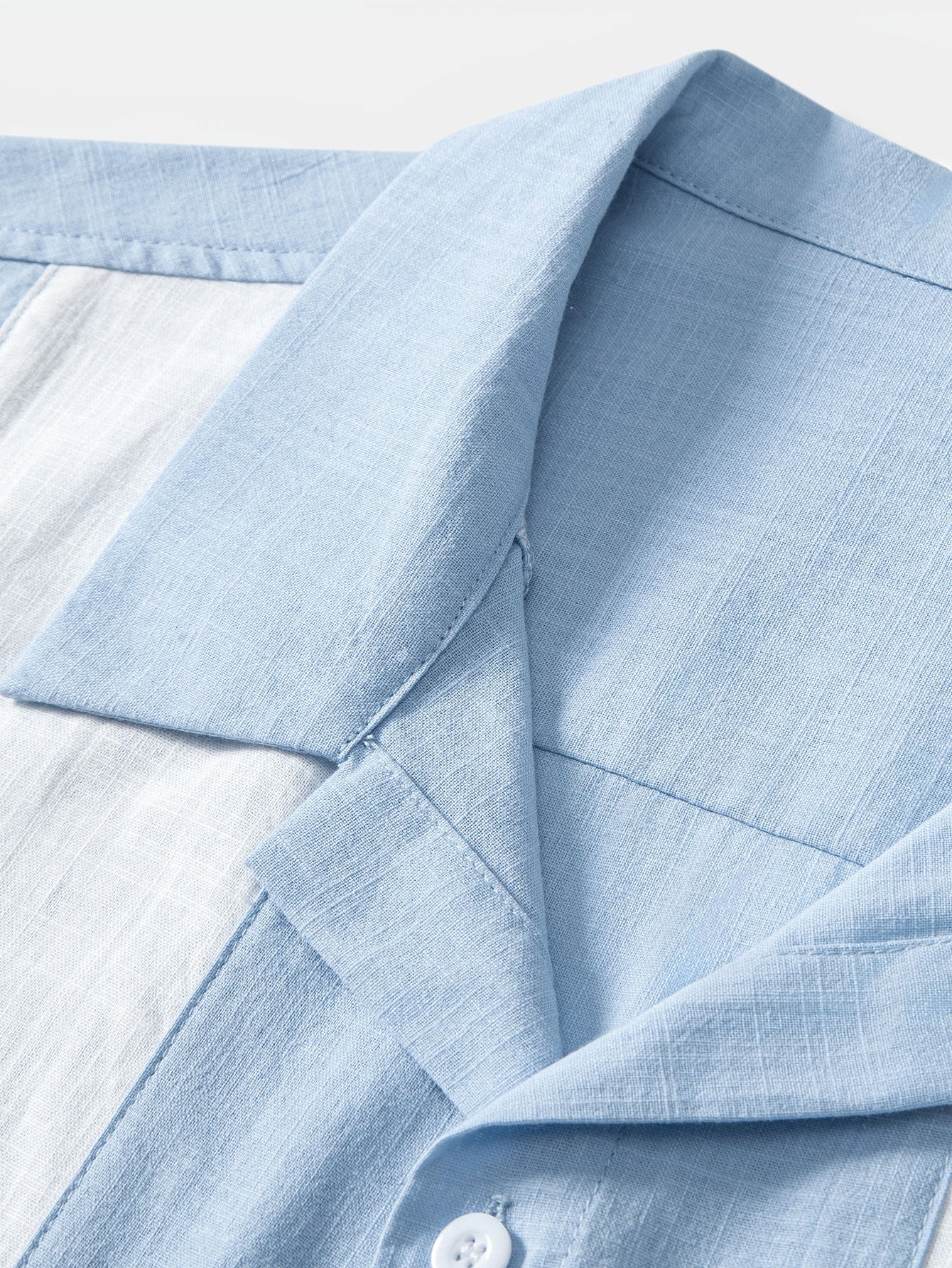 Camisa de lino Look Patchpara trabajo Bowling