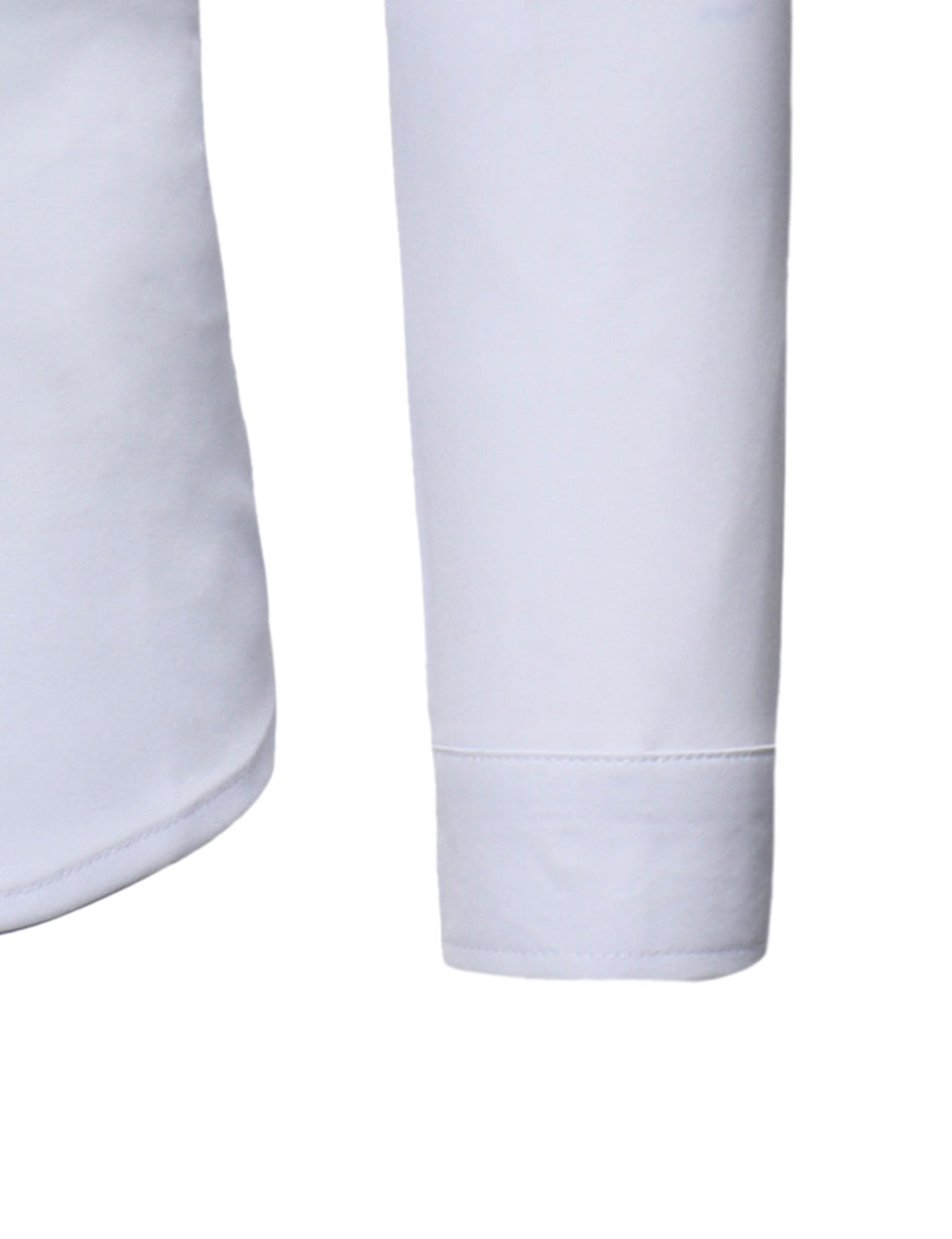 Camisa de vestir Stand Collar Lace de color sólido de manga larga Tuxedo para hombre