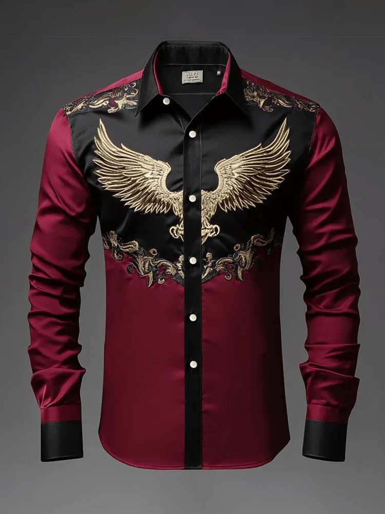Camisa de lujo Gorgeous de manga larga para hombre
