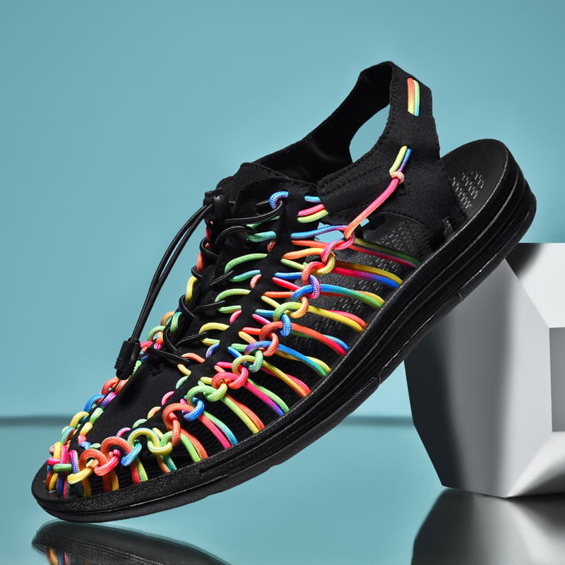 Sandalias Braided casual Openpara trabajo Roman