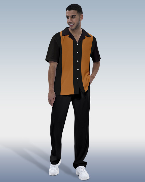 Camisa Rianmond Colorblock de manga corta Walking Set 314 para hombre