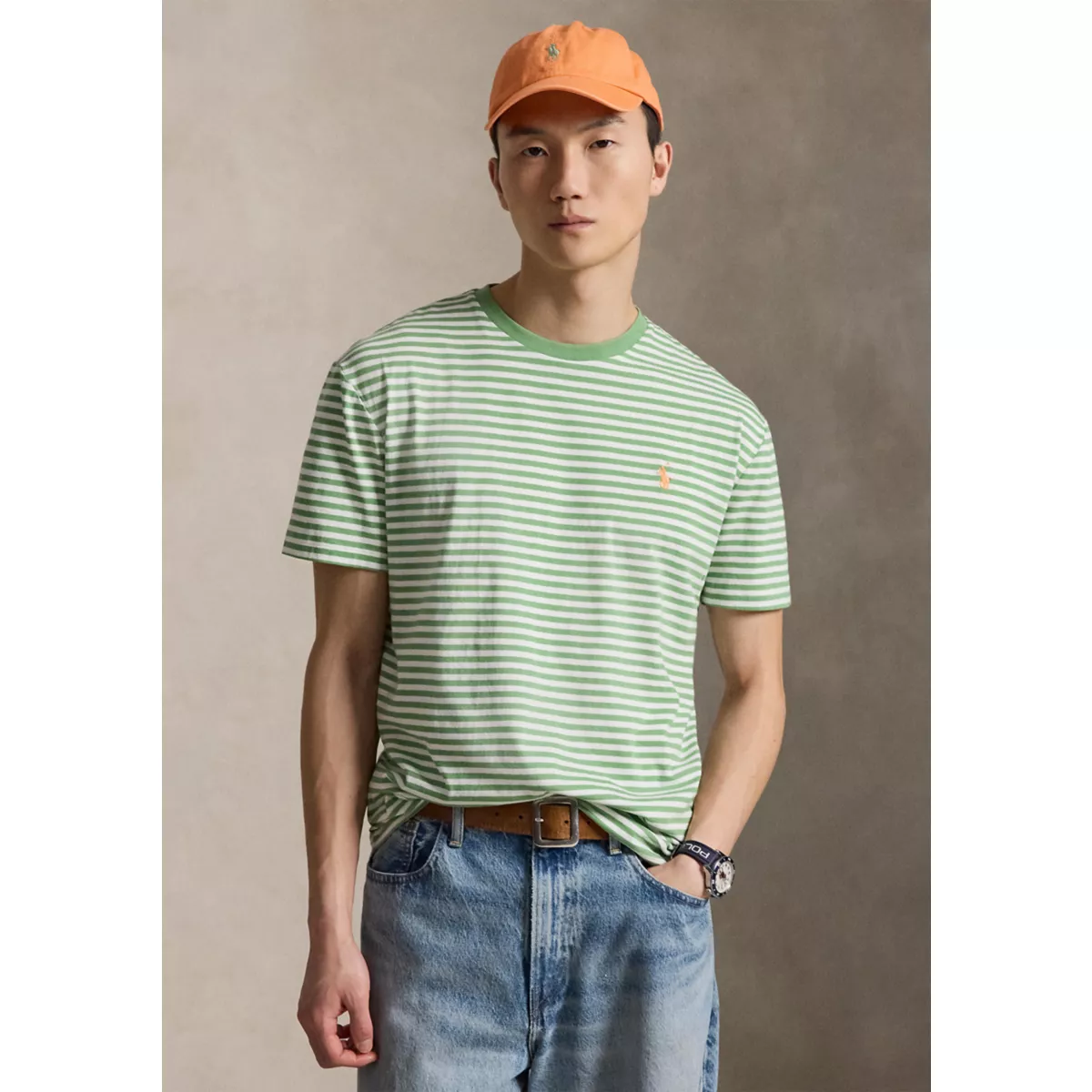 Classic Fit Striped Jersey T-Shirt - 1