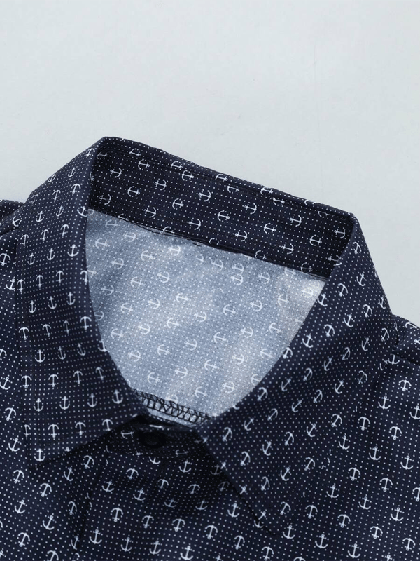 Camisa ejecutivo casual de manga corta para hombre