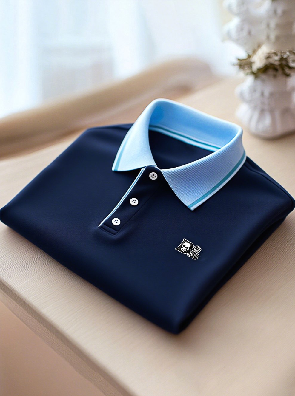 Camisa polo ejecutivo casual Button de manga corta para hombre