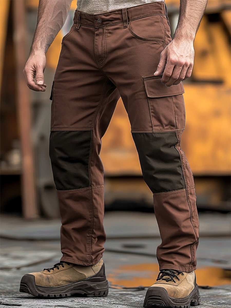 Vintage Multi-bolsillo Overalls para hombre